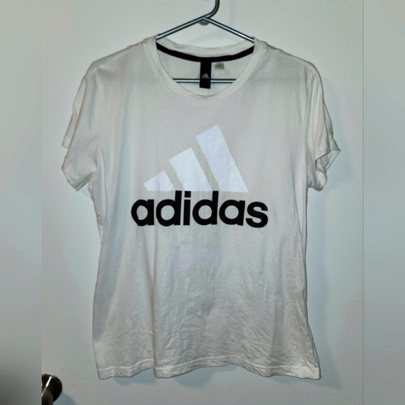 Adidas white tee - Picture 1 of 2